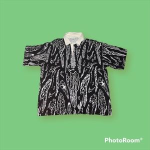 h&m short sleeve oversized shirt